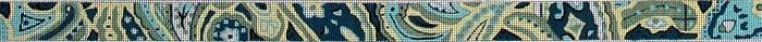 Paisley Belt - Blue Overal Pattern