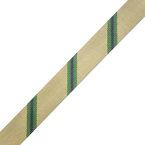 Diagonal Stripe Belt - Khaki/Green/Navy on 18