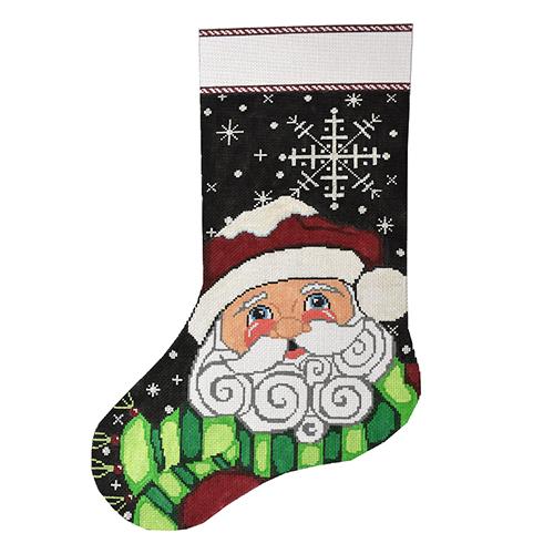 Snowflake Santa Stocking