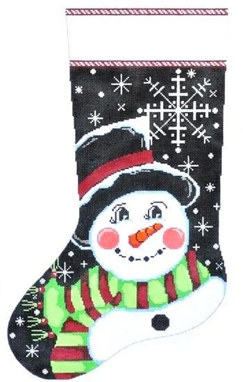 Snowflake Snowman Stocking