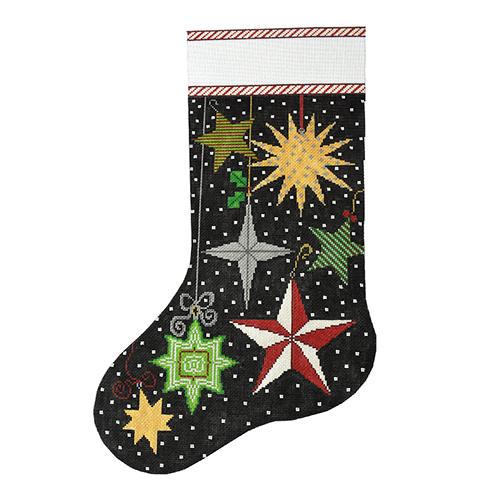 Peppermint Party - Stars Stocking