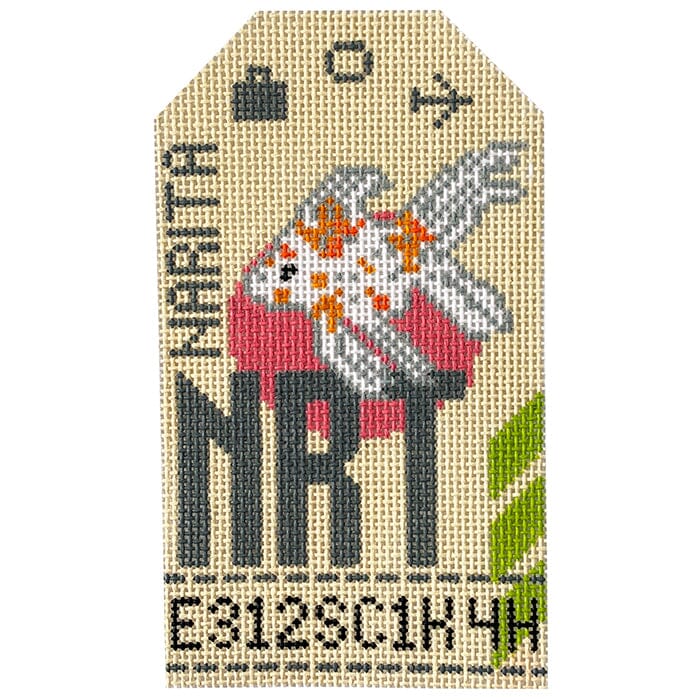 Tokyo NRT Retro Travel Tag