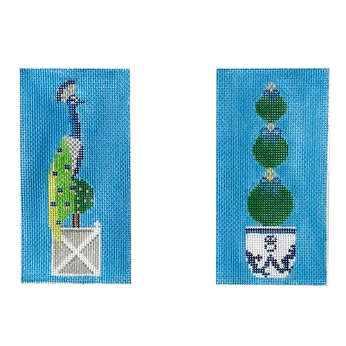 Topiary Peacock Double Eyeglass Case