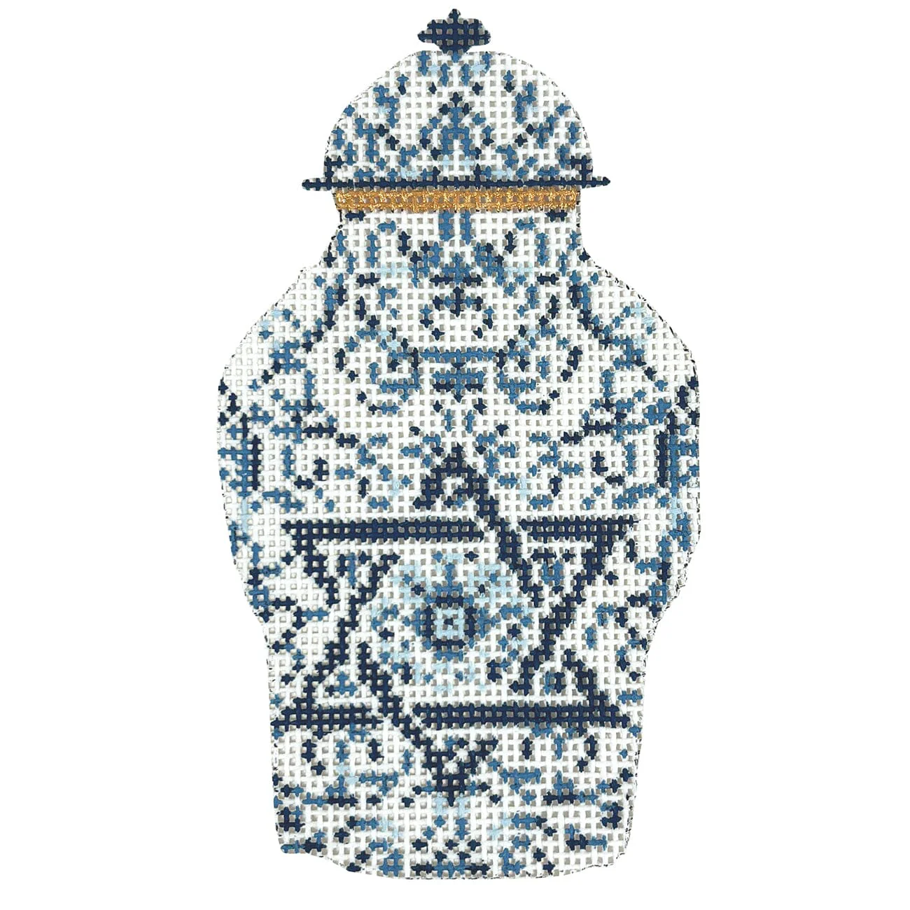 Transferware Judaica Ginger Jar