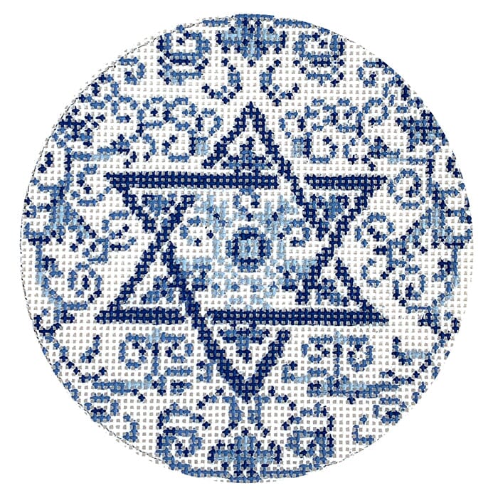 Transferware Judaica Round