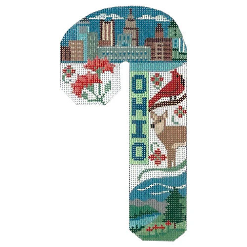 Travel Candy Cane - Ohio