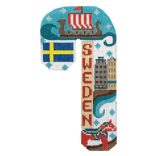 Travel Candy Cane - Sweden