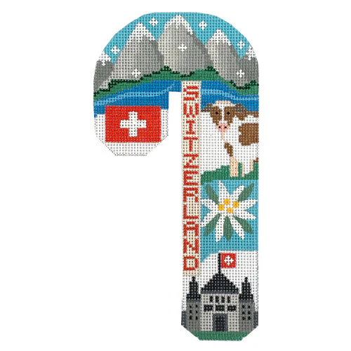 Travel Candy Cane - Switzerland