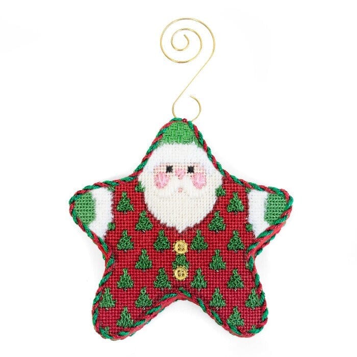 Trees on Red PJ Santa with Stitch Guide