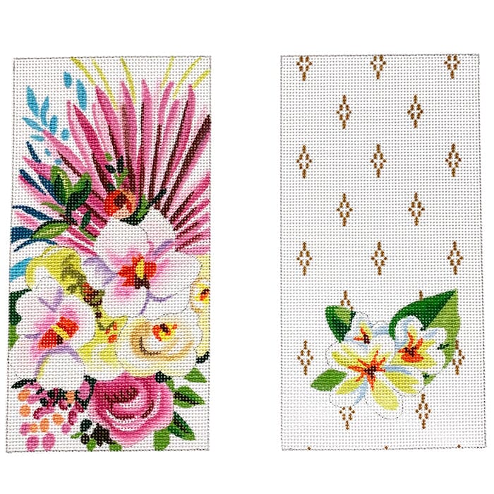 Tropical Florals Double Eyeglass Case