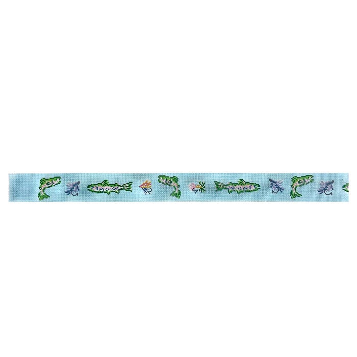 Trout Belt on Blue