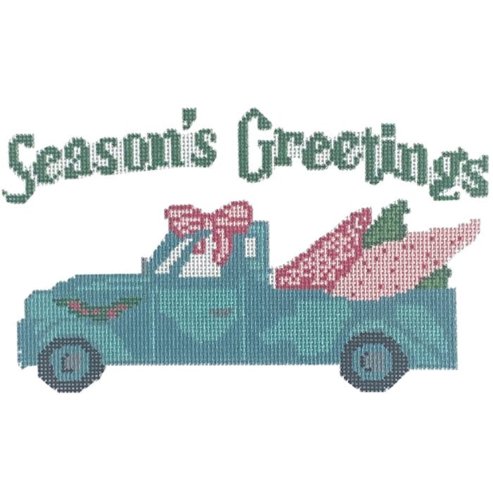 Truck with Pink Trees