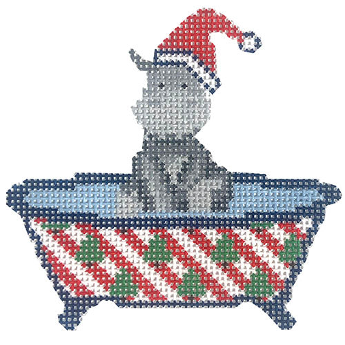Tub Friends - Christmas Hippo