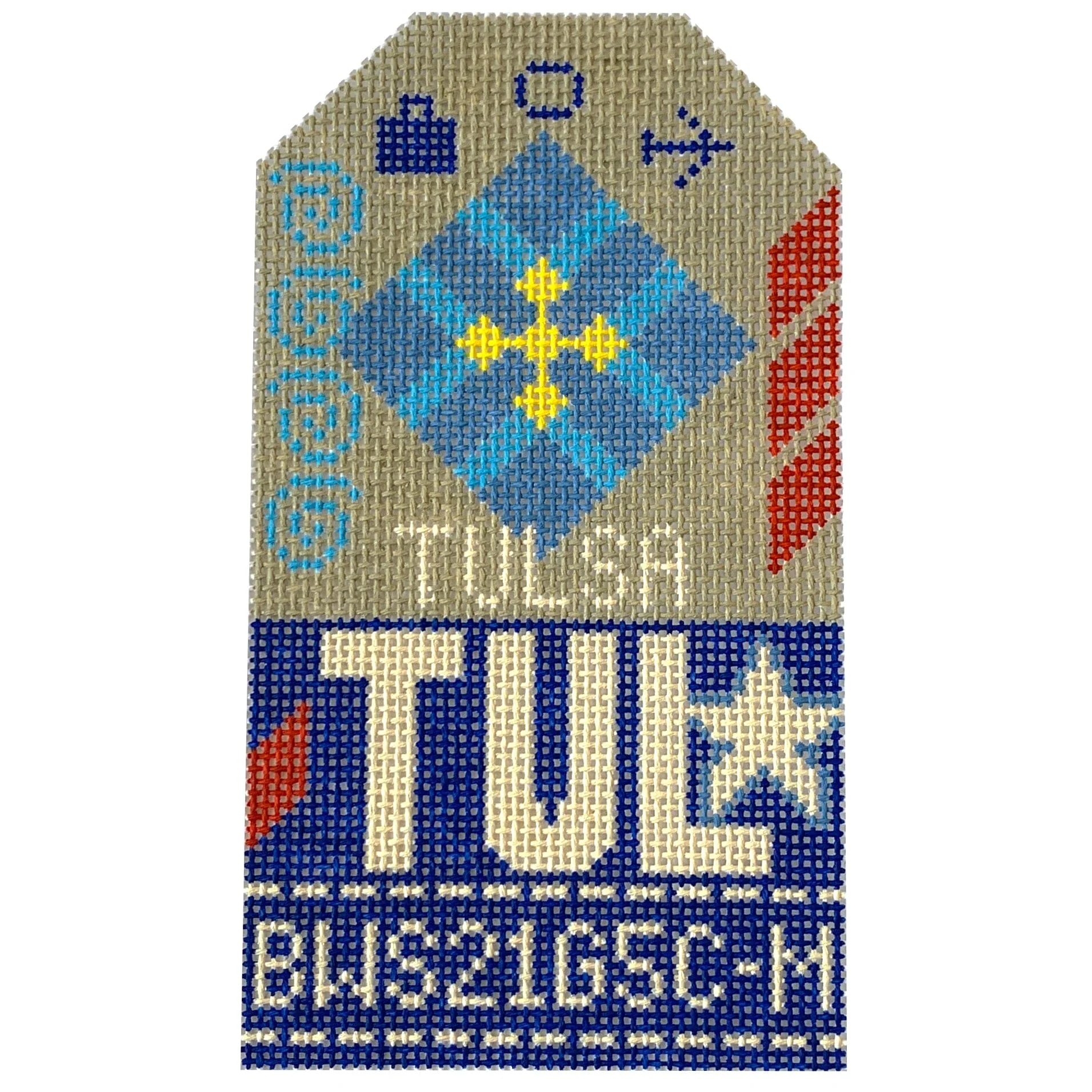 Tulsa TUL Retro Travel Tag