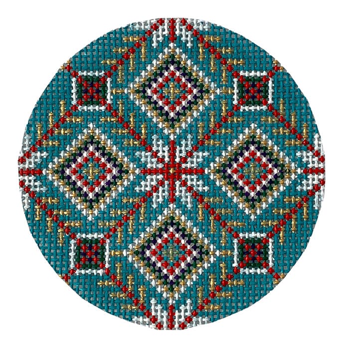 Turq Red Gold White Ball
