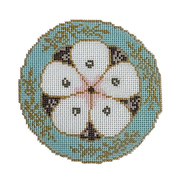 Turquoise Oyster Plate on 18