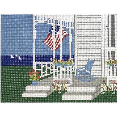 Cape Cod Porch in Summer