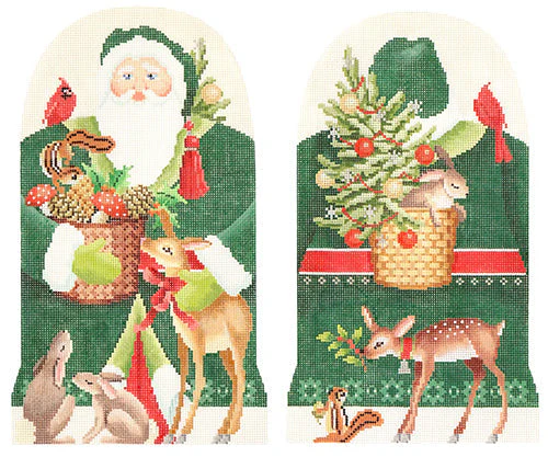 Two-Sided Forest Friends Father Christmas