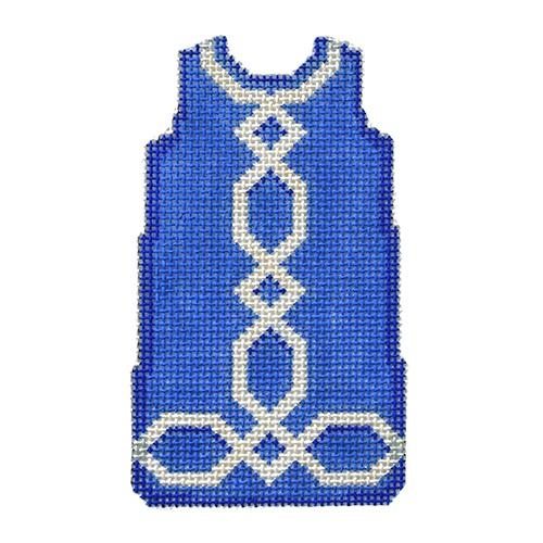 Lattice Trim Mini Shift - Blue