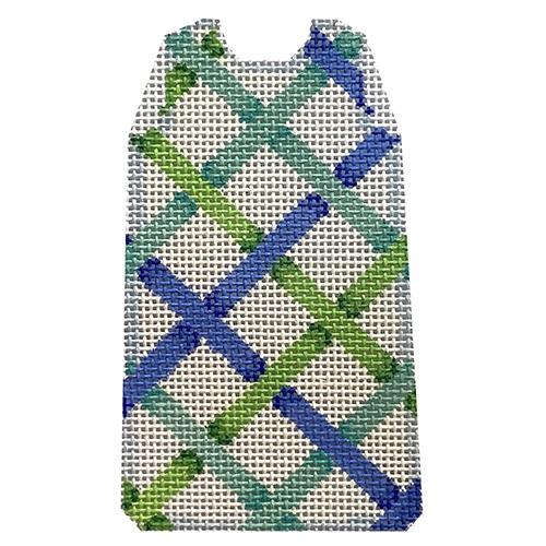Woven Ribbon Blue Mini Shift