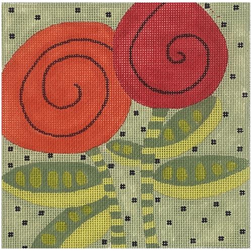 Two Swirl Flowers