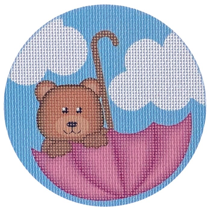 Umbrella Bear Pink Round