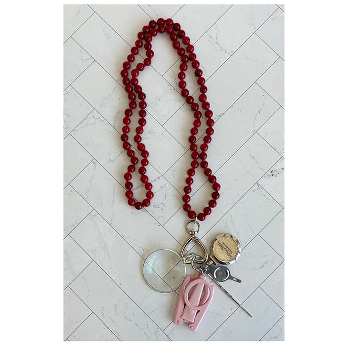 UP UP Chatelaine Gemstones Necklace - Berry Cherry