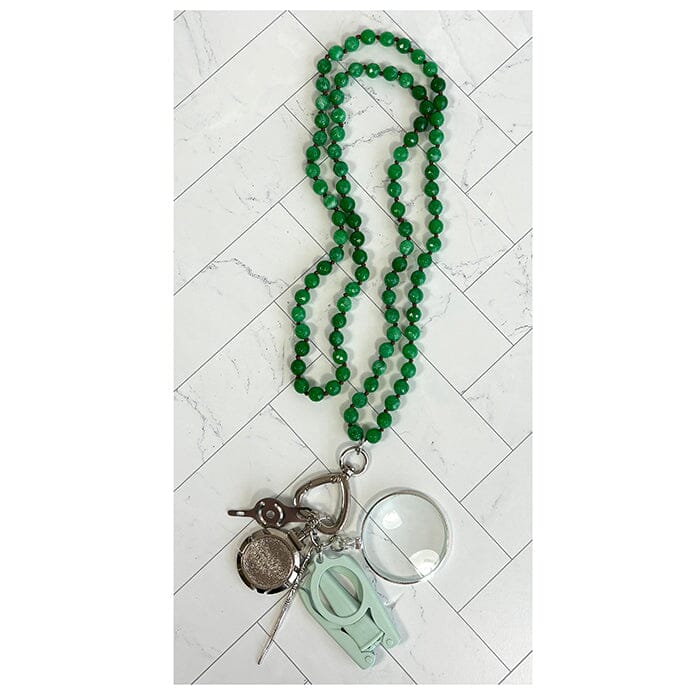 Gemstone Chatelaine Necklace - Liz's Irish Green