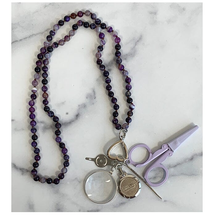 UP UP Chatelaine Gemstones Necklace - Purple
