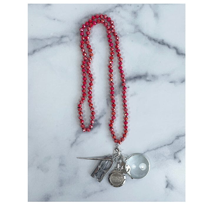 UP UP Chatelaine Necklace - Coral