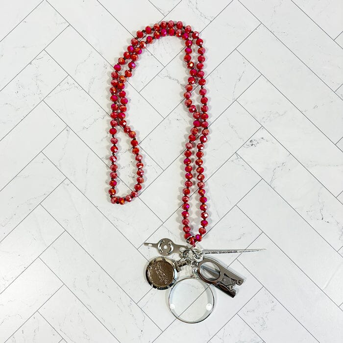 Melissa Chatelaine Necklace - Favorite Red