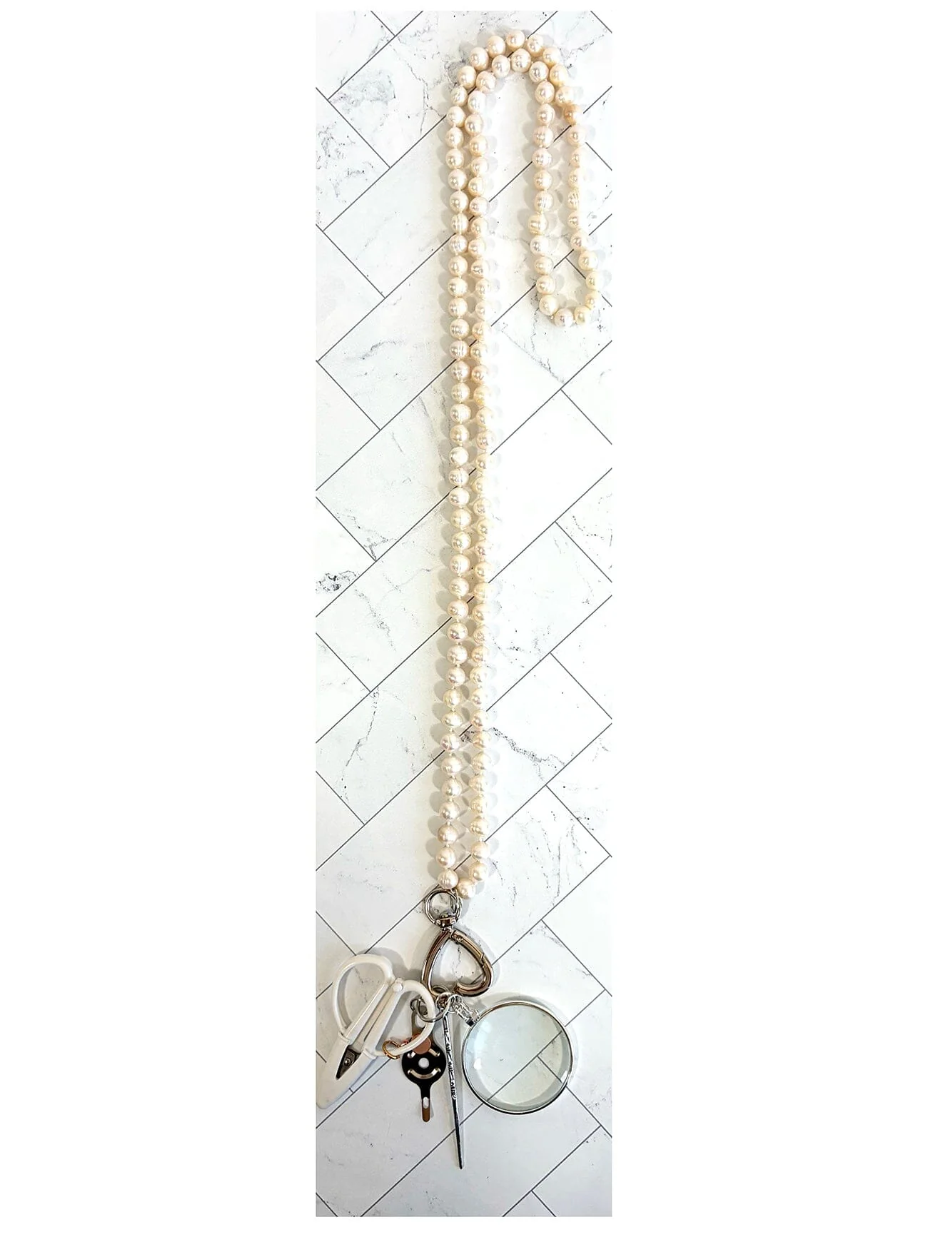 Up Up Chatelaine Necklace - Kelli's Freshwater Pearls