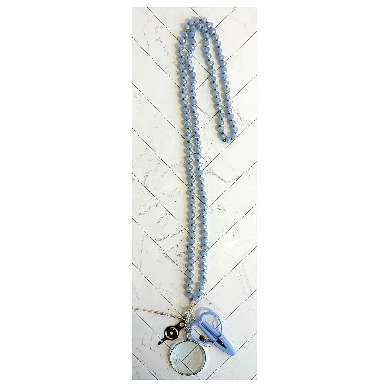 UP UP Chatelaine Necklace - Light French Blue