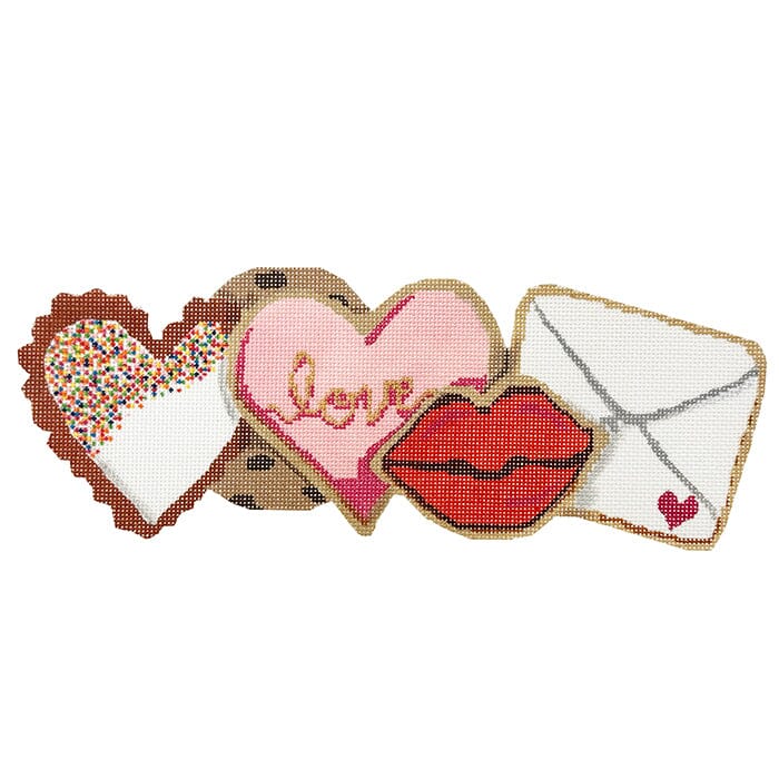 Valentines Cookies Row