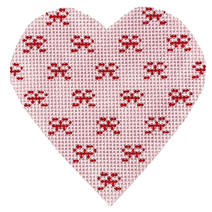 Valentines Mini Bows Heart-Pink