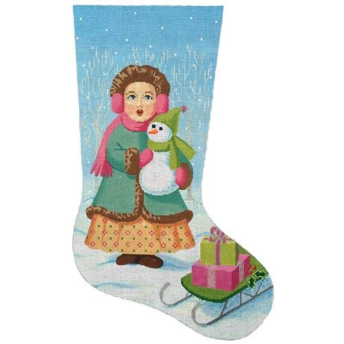 Victorian Girl Stocking