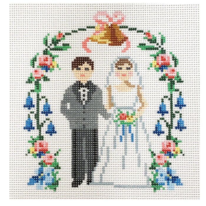 Vintage Cake Topper - Bride & Groom