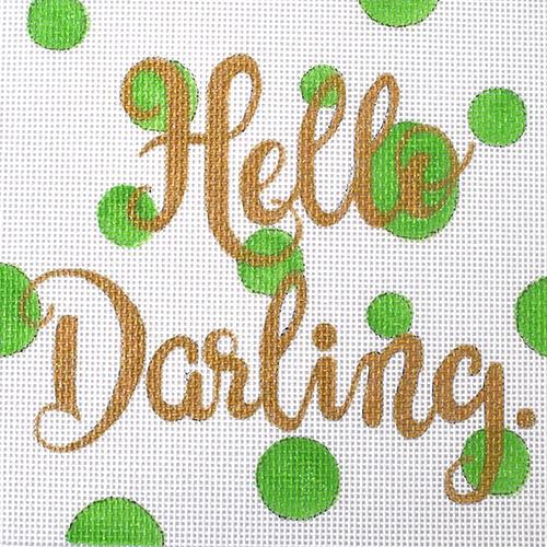 Hello Darling Bubbles Square