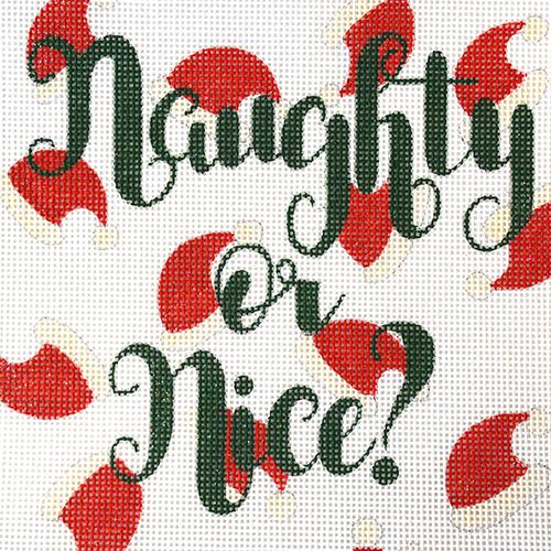 Naughty or Nice? Santa Hats Square