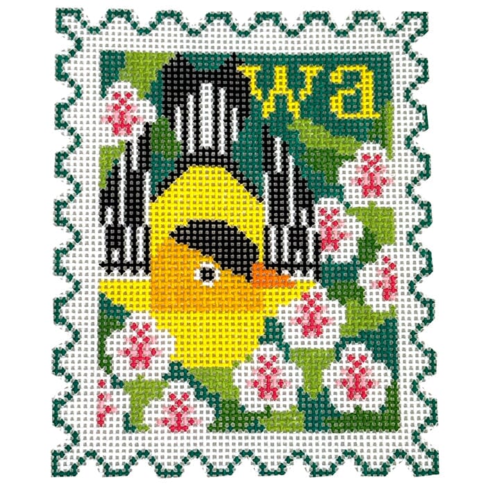 Washington State Bird & Flower Stamp with Stitch Guide