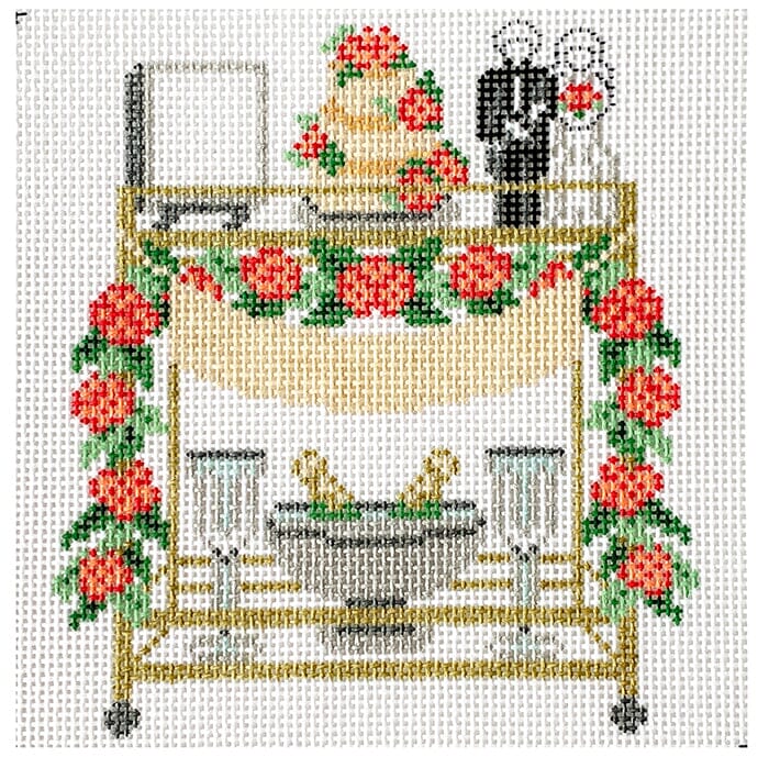 Wedding Bar Cart - Bride & Groom