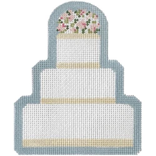 Brooke Wedding Cake on Blue