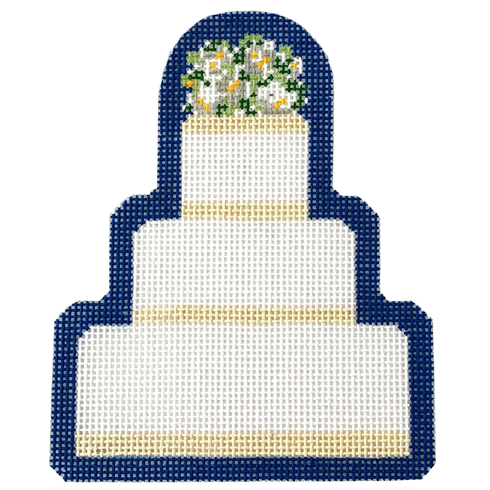 Megan Wedding Cake on Dark Blue