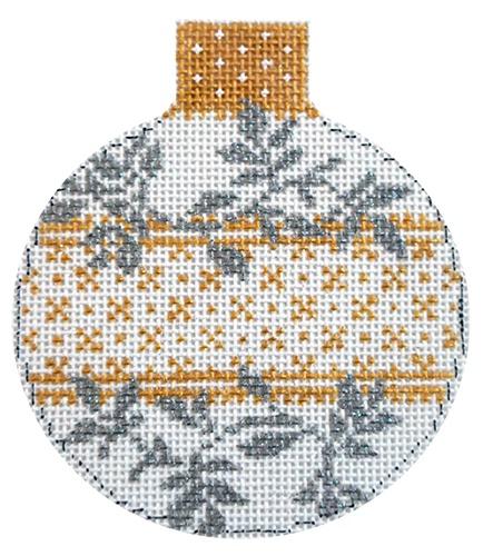 Silver and Gold Reflection Bauble
