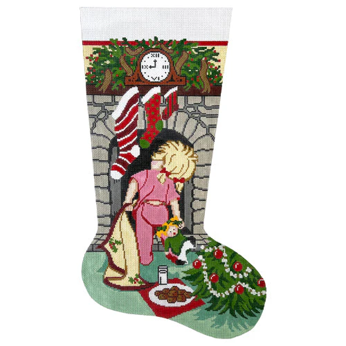 Where is Santa? Girl Stocking
