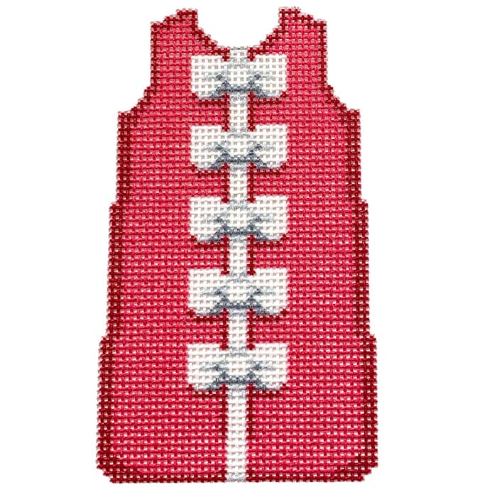 White Bows/Hot Pink Mini Shift