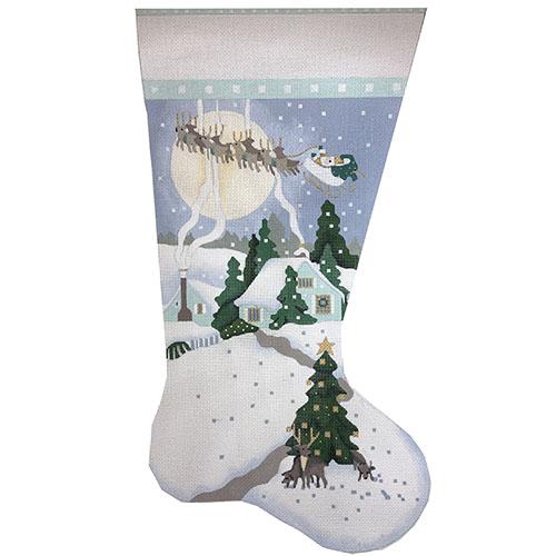 White Christmas Stocking TTR