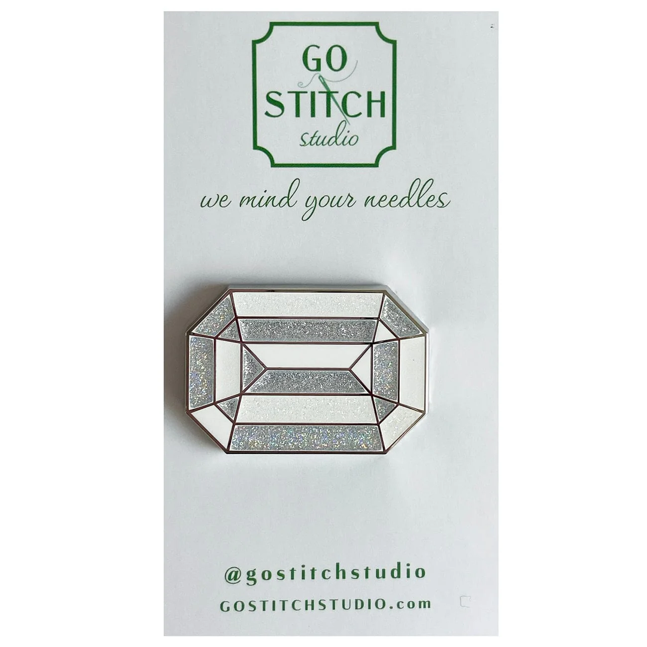 White Diamond "The Crown Jewel" Needle Minder