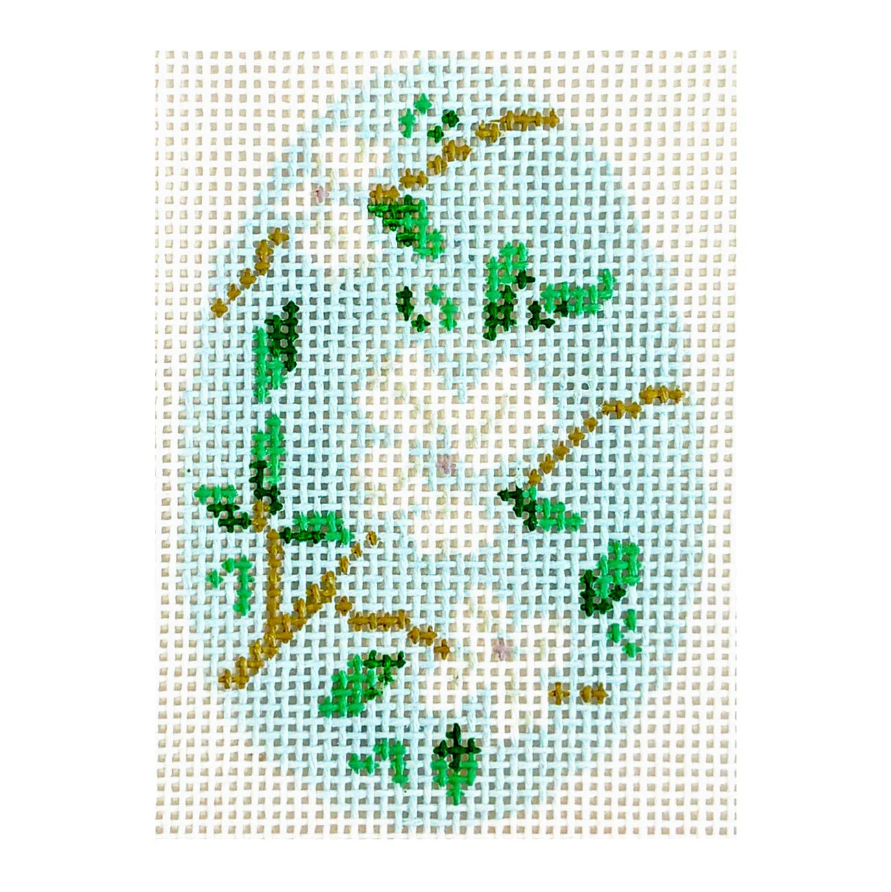 White Floral Egg