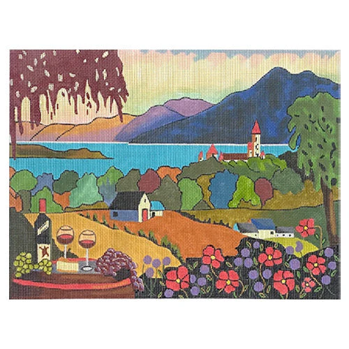Wine, Mountain and Lake